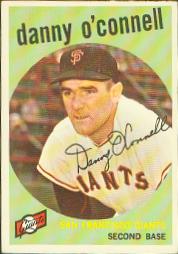 1959 Topps Baseball Cards      087      Danny O Connell